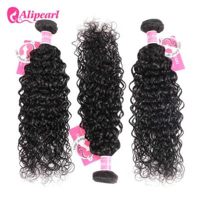 China 8A Quality Virgin Brazilian Human Hair Bundles Water Wave No Oiled Gloosy for sale