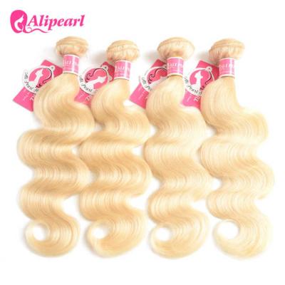 China 613 Blonde Body Wave Weave 8A Remy Hair , Blonde Curly Virgin Hair for sale