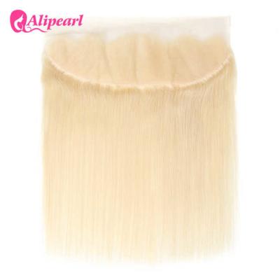 China 8A Brazilian Straight Lace Frontal Closure 13''×4'' 613 Color Double Weft for sale