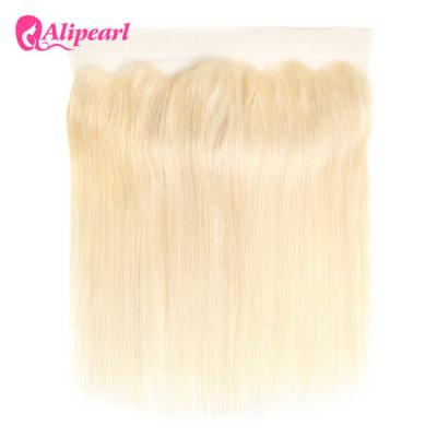 China Brazilian Straight Human Virgin Hair 613 Blonde Hair Lace Frontal 13×4 Inches for sale