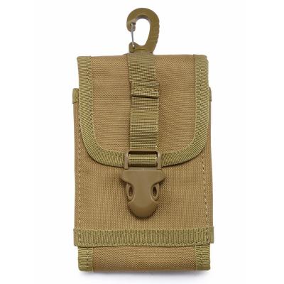 China 1000D Molle Activities Phone Pouch EDC Mobile Phone Holder Waist Bag Outdoor Nylon Tactical Card Slots With Outdoor Gear Tactical Clip for sale