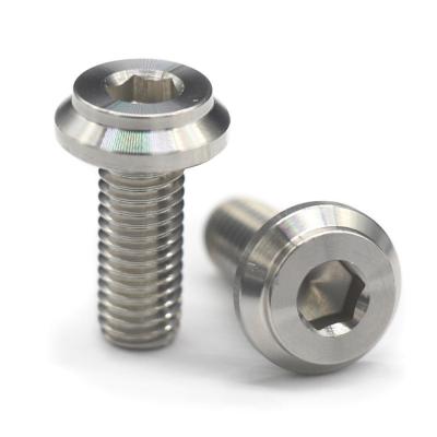 China Solid Thick Aluminum Titanium Alloy M8x1.25x20mm Replacement Disc Rotor Rotor Screws for sale