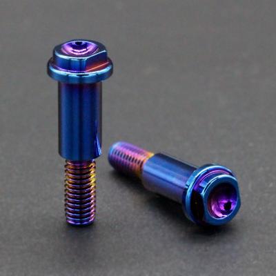 China Motorcycle Aluminum Alloy Modified 8 Turn 6 Step Screw Stainless Steel Solid Thick Top Brake Pump Horn Handle Fixing Screw for sale