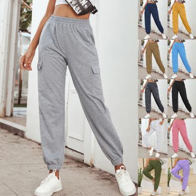 China 2021 New Border Hot-selling women's summer fashion breathable casual sports pocket leggings yoga pants for sale