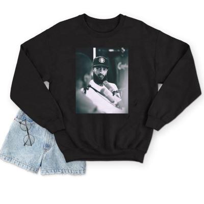 China Anti-wrinkle men's streetwear custom printed crewneck sweatshirts hip hop clothing sweatshirt woman for sale