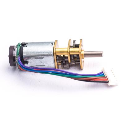 China Medical equipment n20 dc gear step motor with encoder with speed reduction 3v micro stepper motor with gearbox for sale