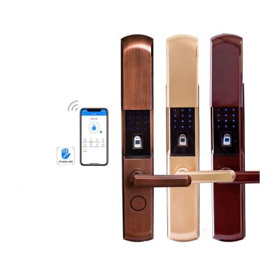 China Good Factory Price Aluminum Alloy Direct Electric Precise Fingerprint Mortise Smart Safe Door Lock for sale