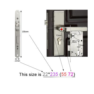 China Competitive Price China Manufacture Mortise Hidden Fix Threahold Lever Ttlock Aluminum Automatic Mortise Lock 7255 for sale