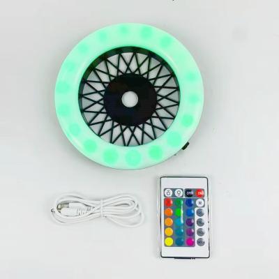 China Shisha Accessories 6 Inch Colorful LED Ring Lamp With Remote Controller 6 Inch for sale