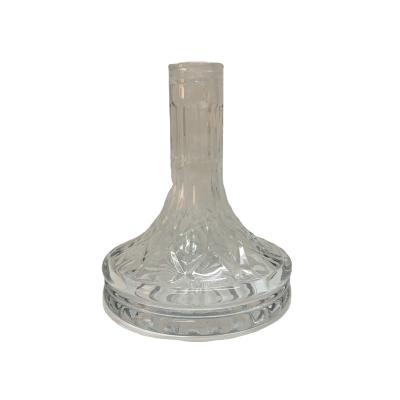 China Hot Selling Shisha Hookah Accessories 25cm Height Cut Glass Bowl Straight Type for sale