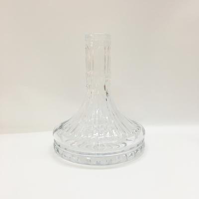 China High Quality Cut Glass Bowl 25cm Height Glass Bowl Hookah Shisha Straight Type for sale