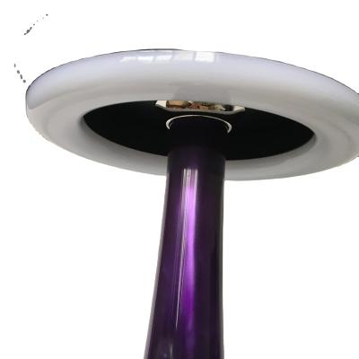 China Hot Selling Wholesale Luxury Mini Size Stainless Steel Resin Sheesha Narguile Set With LED Ring Lamp for sale