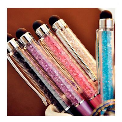 China 2021 Cheap Smooth Writing Metal Stylus Pen With Crystal Touch Screen Stylus Pen for sale