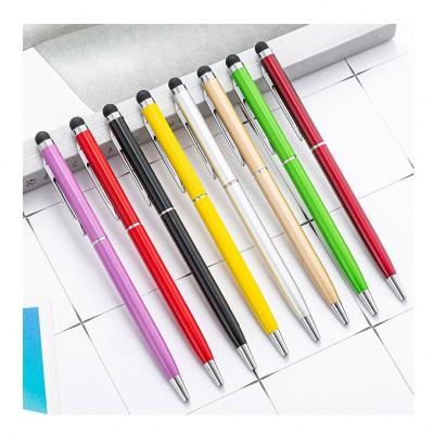 China 2021 Customized Ballpoint Pen Smooth Writing Ball Pen Stylus Pen With Logo Promotional Metal Pen For Gift for sale