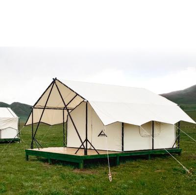 China Luxury camouflage / field game safari tents and lodges buy glamping tents to invest in a breeding market with high potential for sale