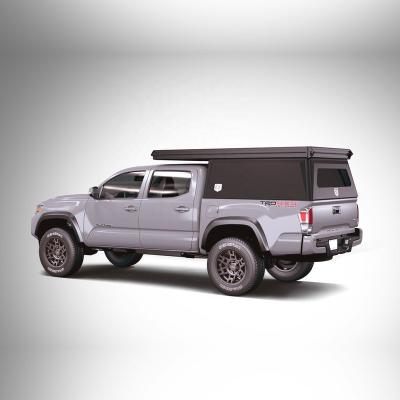 China Luxury 4x4 Pick Up Camper Over Noise Light Aluminum Pickup Truck Canopy For Toyota Hilux Ford Ranger F150 for sale