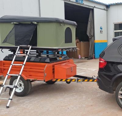 China Travel Trailer Folding Camper Trailer Tent Hard Floor Camper Trailer Tent for sale