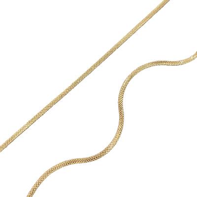 China Bracelets China Factory Supply Raw Copper Thin Snake Chain For Jewelry Making Accessories for sale