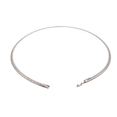 China Wholesaletor Online Jewelry Design 16 Inch Stainless Steel Embossed Necklace for sale