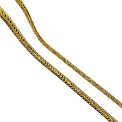 China Jewelry Design China Factory Supply 3.2MM Thick Gold Bangle Vulpine Chain for sale