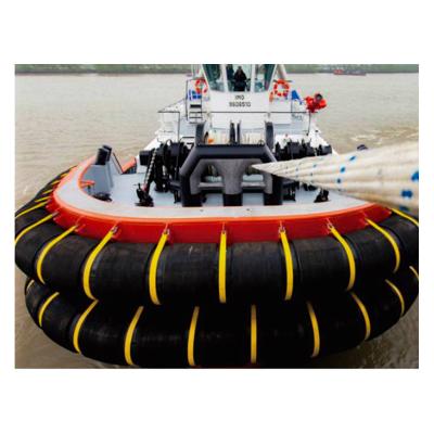 China Customer's Requirement Part Fender Ship Dock Rubber Fender Circular Tugboat Rope Fender for sale