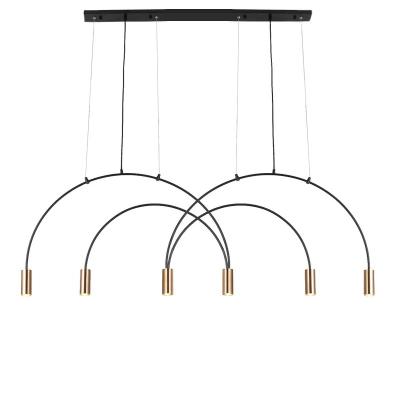 China Modern Nordic Home Modern Decorative Lamparas Decorativas Minimalist Luminaria Black Gold Kitchen Island Chandeliers Pendant Lights for sale