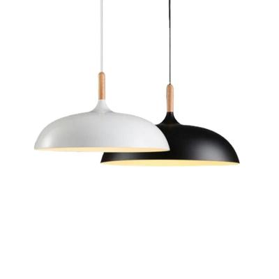 China Modern Wooden Bedroom Modern Nordic Decorative Restaurant Macarons Single Hanging Kitchen Island Iron Loft Black White Pendant Light for sale