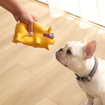 China IFPT-003 New Sustainable Pet Interactive Products Durable Pig Squeaky Toy Chewing Dog Squeaky Toys for sale