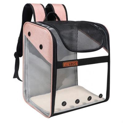 China The Breathable Outdoor Travel Transparent Space Capsule Cat Carrier Bag Backpack For Cat And Small Dog Mutil Colors To Choose IFPBB-002 for sale