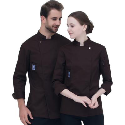 China restaurant & French Bar Chef Jackets Double Breasted Mens Womens Button Up Decorations For Hotel Restaurant for sale