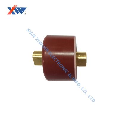 China Ultra High Voltage Doorknob Capacitors 200kv 600pF Screw Terminal Capacitors for sale