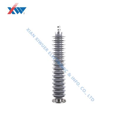 China 35kv Gapless Lightning Arrester Power Station Type Polymer-housed Metal Oxide Surge Arresters Composite Insulator for sale