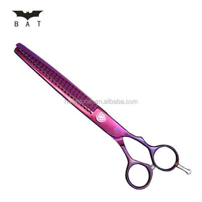 중국 GR4-7524 Professional Japanese 440C Pet Thinning Shears Steel Scissors 7.5 Inch Pet Grooming Shears For Dog 판매용