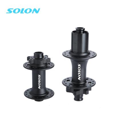 China Aluminum alloy Solon DH938TF DH938TR supporting MTB hub 28 32 36 hole 8/9/10 speed disc card brake mountain bike hub for sale