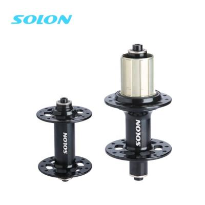 China 2022 New Aluminum Alloy Solon 2+4 Road Bike Hub Front 9*108mm 10*140mm V Brake Bicycle Gear Hub Rear Hub for sale