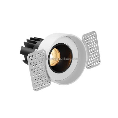 China TUNUN 2022 Modern Series Cold Forge Aluminum Adjustable Ceiling Recessed COB Downlight LED Mini Spot Light Housing 15W CRI95 Trimless for sale