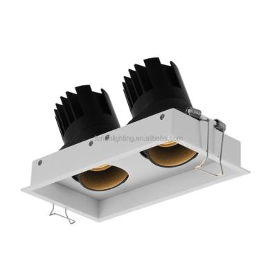 China Modern TUNUN Customized Professional Rotatable 15w Ceiling Adjusted Recessed Downlight Led Grill Lights for sale