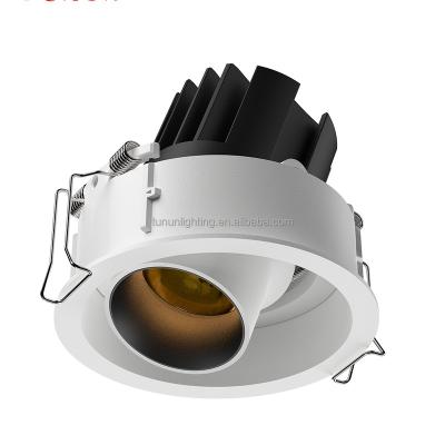 China TUNUN Modern High Performance IP44 Recessed Adjustable Anti-glare Rotating Led Ceiling Grill Spot Light for sale