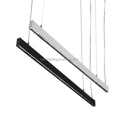 China TUNUN 1.2m Industrial 2 Style Flood Splicing Free 36W LED Kitchen Dining Table Bar Linear Pendant Lamp Spot Free 36W LED Tie Down Linear Light for sale