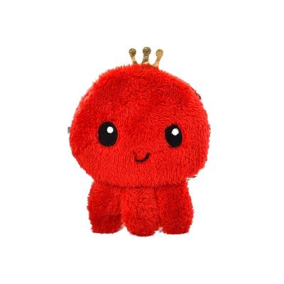 China 2021 New Design Colors Various Plush Doll Cute Octopus Shaped Main Lady Bags Coin Purse Mini Handbag for sale