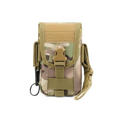 China Water proof wholesale camouflage phone bag oxford card bag universal large capacity outdoor sports waist non-casual tactical bag for sale