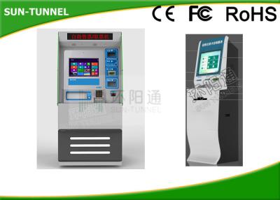 China Selbstservice-Zahlungs-Kiosk-Maschine, Kontrolle, die Kiosk 250cd/㎡ Helligkeit einwechselt zu verkaufen