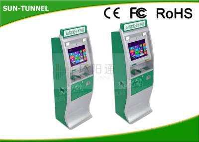 China Inspection Report Printed  Medical Check In Kiosk , Card Recharge Automated Kiosk Machines for sale