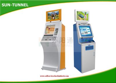 China Currency Free Standing Bank Self Service Kiosk , Exchange Check In Kiosk Touch Screen for sale