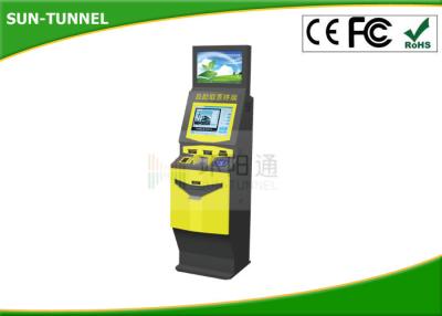 China ATM bill Self Service Ticket Machine printing photo booth , Free Standing Kiosk for sale