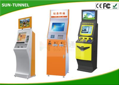 China 19 Inch Customized Plastic Card Dispenser Kiosk With Cash / Coin Payment / Card Reader for sale