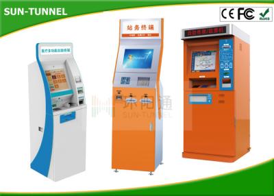 China Bill Dispense Coins To Cash Self Service Kiosk Machine , Currency Exchange Kiosk for sale