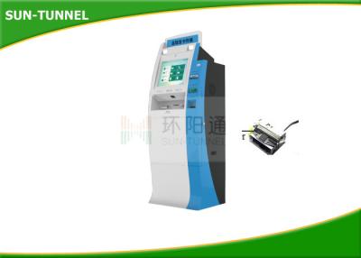 China Credit Card Payment Touch Screen Floor Standing Kiosk Ticket Teller Coupon Printing for sale