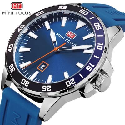 China High Quality Original Hand Watches Mini Focus MF0020G Relojs Chronograph For Men Quartz Waterproof Silicone Men Wrist Watch for sale