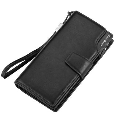 China No Professional Men's Wallet Business PU Leather Wallet With Large Capacity Card Holder for sale